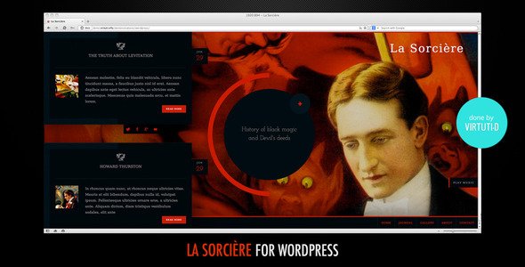 La Sorcière–Dark Wordpress Theme