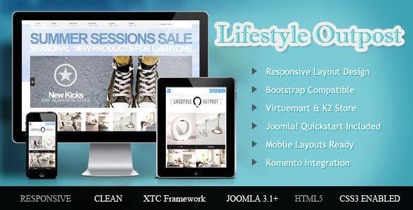 Lifestyle Outpost - Responsive Joomla Template