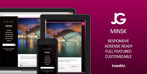 Minsk - Responsive AdSense-Ready Tumblr Theme