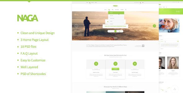 Naga - Multi Purpose PSD Template