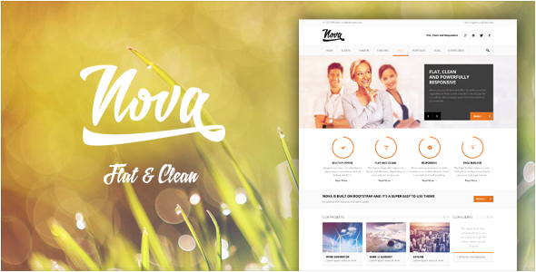 Nova - Flat & Clean, Responsive Theme