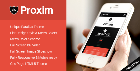 PROXIM - Unique One Page Parallax Responsive HTML5