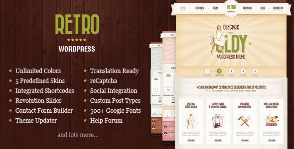 Retro - Premium Vintage WordPress Theme