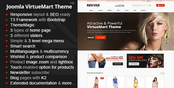 Reviver - Responsive Multipurpose VirtueMart Theme