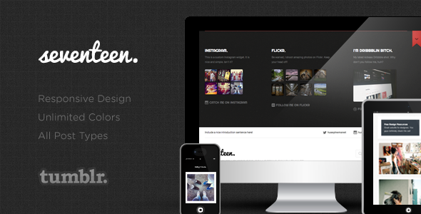 Seventeen - Responsive Tumblr Blog Theme