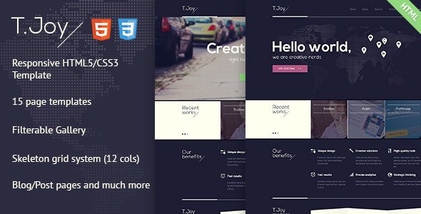 T.Joy - Flat Multipurpose HTML Template