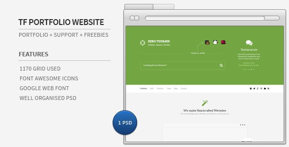 Themforest Portfolio + Support + Freebies Website