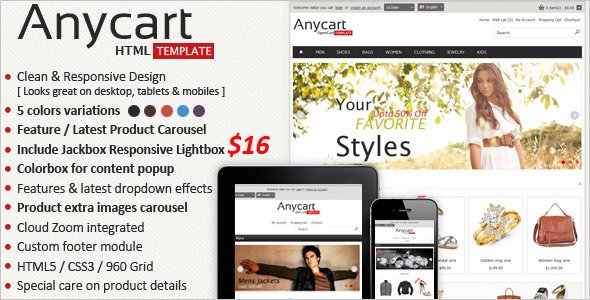 Anycart - Responsive Retail Template