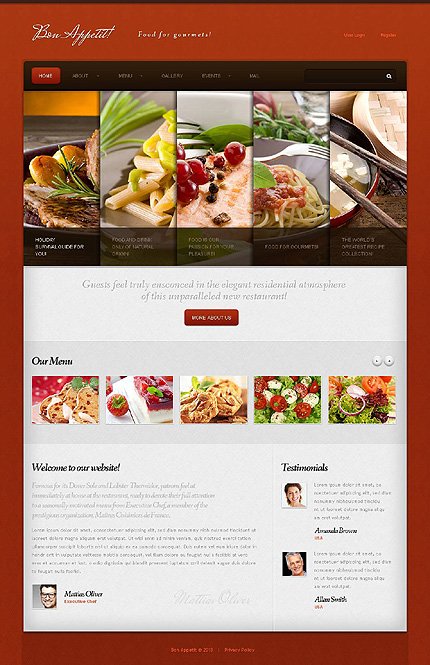 Brown & White Cafe and Restaurant Joomla Theme by Astra Joomla  TMT