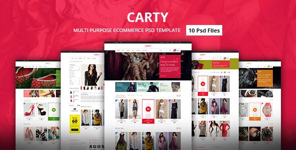 Carty - Premium E-commerce PSD Template