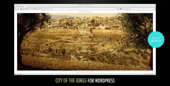 City Of The Kings–WP Theme With Sliding Intro +RTL