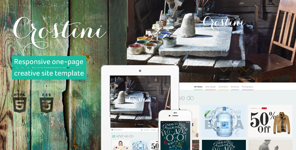 Crostini - Responsive One-page Portfolio