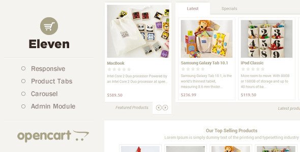 Eleven - OpenCart Theme
OpenCart