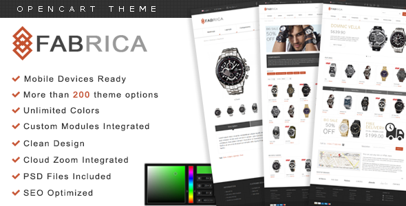Fabrica - OpenCart Premium Theme