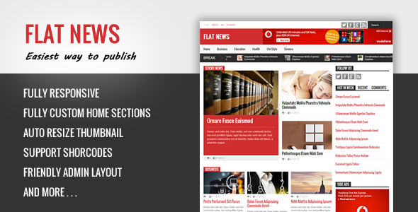 Flat News - Easy News & Magazine Template