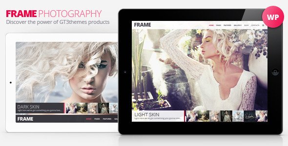 Frame Photography Minimalistic WP Theme