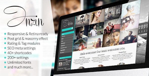 Inzin - Responsive Blog WordPress Theme