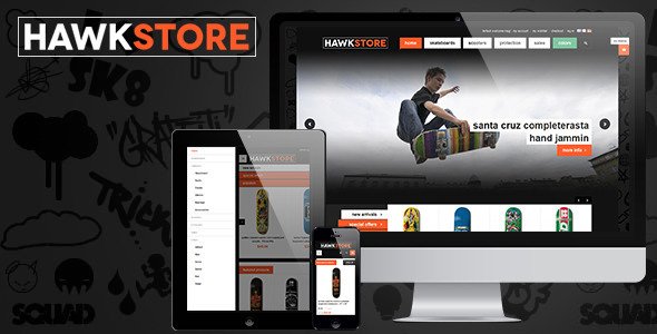 JM Hawkstore - Responsive theme for Skating shop