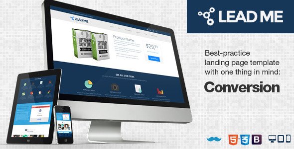 Lead Me - Converting Landing Page Template
