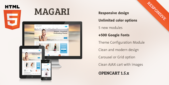 Magari - Responsive OpenCart Theme