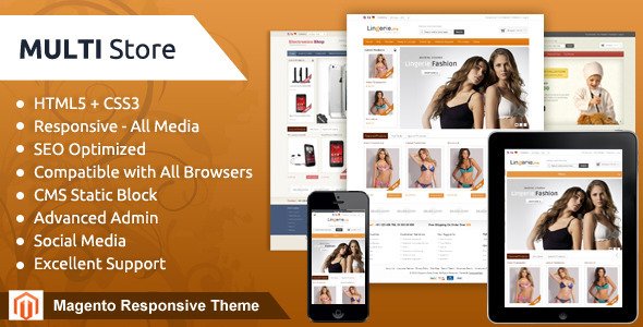 Multi Store - Magento Responsive Theme