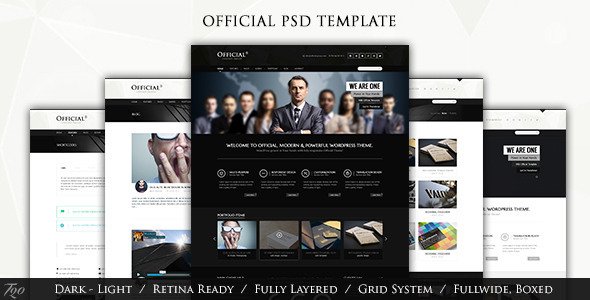 Official Multi Purpose PSD Template