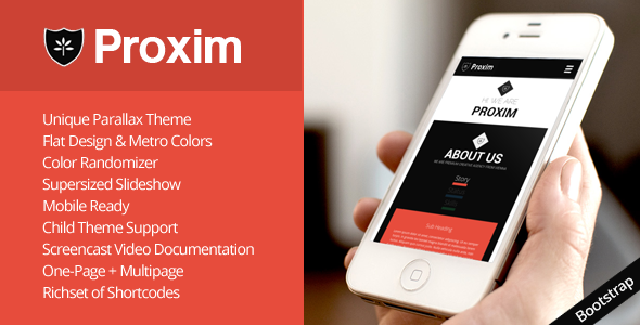 PROXIM - WordPress Unique One-page Parallax Theme