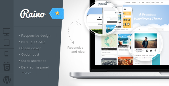 Raino - Clean Blog and Portfolio Resonsive