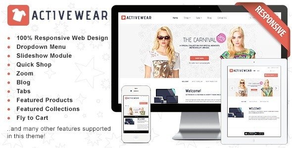 Responsive Shopify Theme - ActiveWear