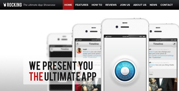 Rocking Parallax iPhone App Showcase Symphony