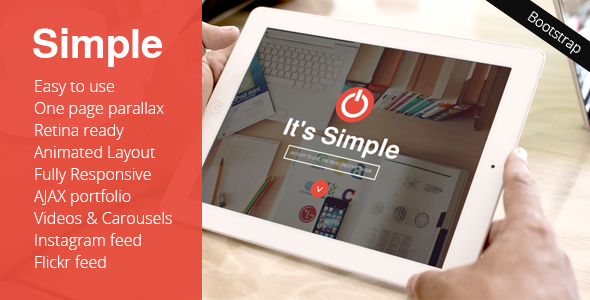 SIMPLE - Easy One Page Parallax - Responsive HTML5