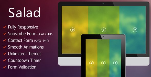 Salad - Responsive Coming Soon Page