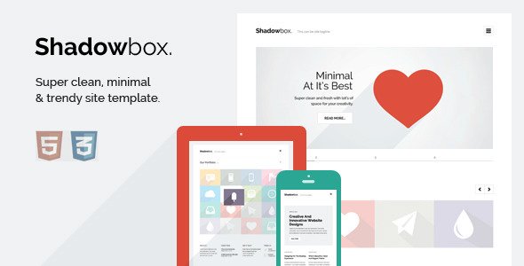 ShadowBox - Super Minimal HTML5 Template