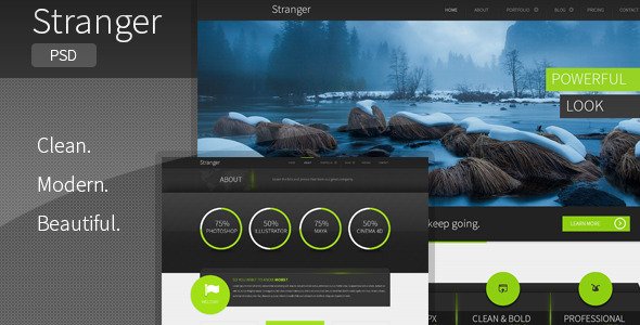 Stranger - Multi-purpose PSD Template