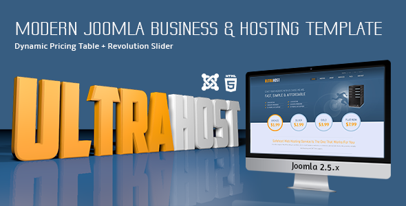 UltraHost - Business & Hosting Joomla Template