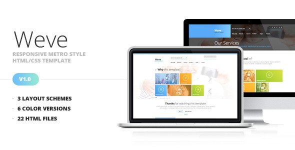 Weve - Responsive Metro Style HTML/CSS Template