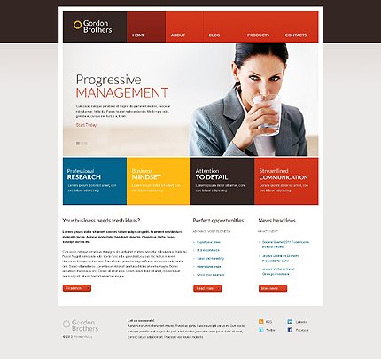 White Management Company Joomla Template by Hugo Joomla  TMT