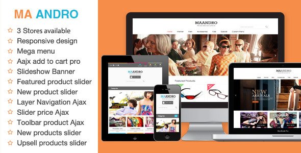 Andro Responsive Magento Theme
Magento
