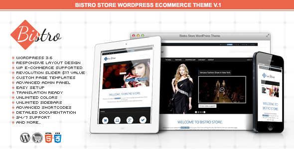 Bistro Store WordPress Theme
WordPress