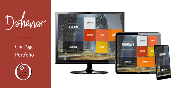 Dahenar - Responsive One Page Portfolio Template