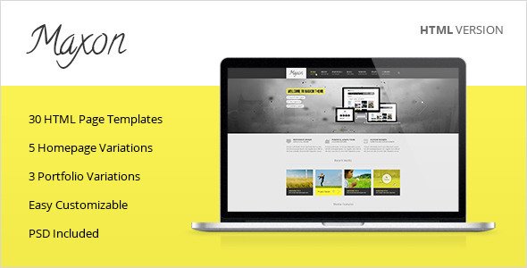 Maxon - Responsive Multipurpose HTML Template