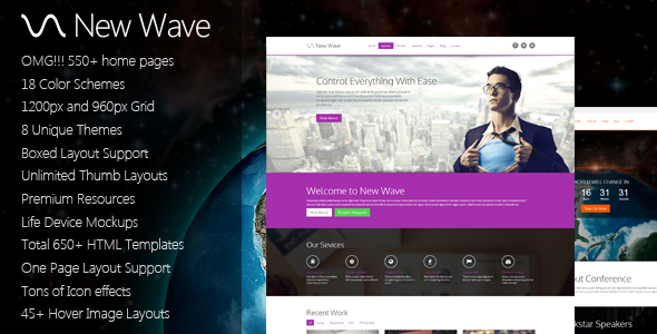 New Wave - 8 in 1 Massive Multipurpose Template