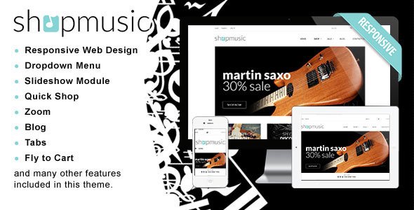 Responsive Shopify Theme - ShopMusic