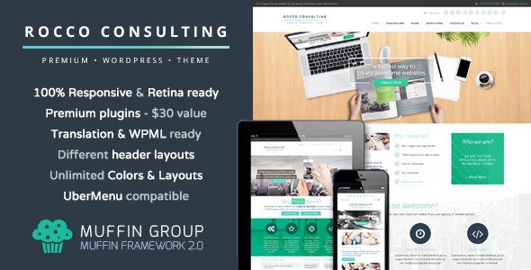 Rocco Flat Premium WordPress Theme