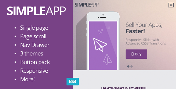 SimpleApp - Single Page Scrolling Site