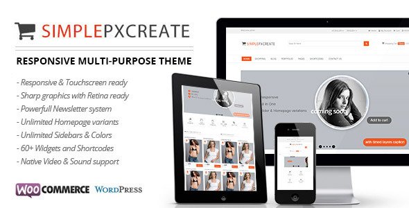 Simplepxcreate - Responsive Multi-Purpose Theme