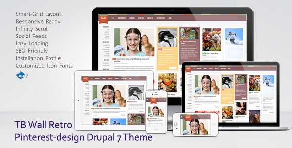 TB Wall Retro - Responsive Smart Grid Drupal Theme