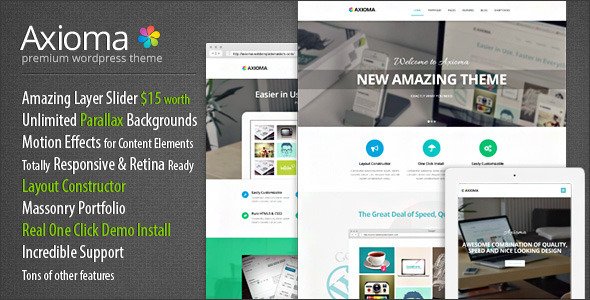 Axioma Premium Responsive WordPress Theme