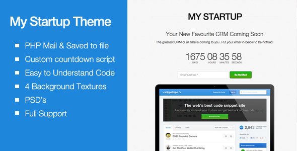 Creative Countdown Landing Page