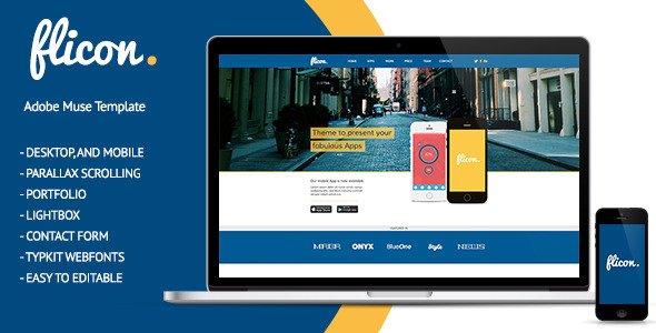 Flicon Mobile Develop Muse Theme